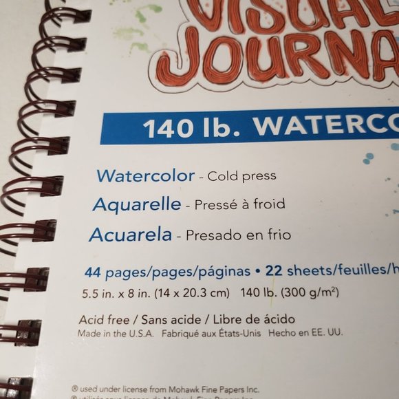 New Strathmore 460-55 400 Series Visual Watercolor Journal art supplies paper - Picture 3 of 9